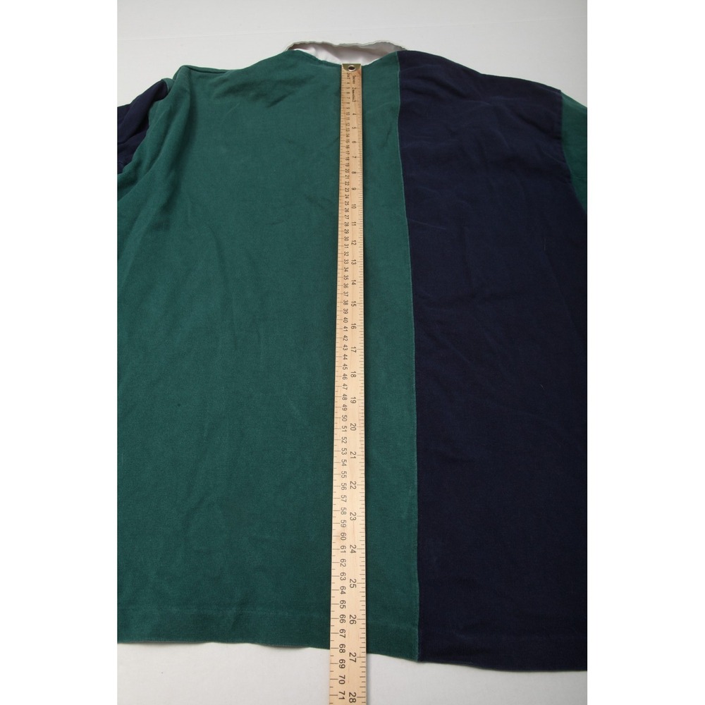 Vintage Champion Atlanta 1996 Olympics Rugby Polo Shirt Long Sleeve Green Navy - Picture 9 of 11